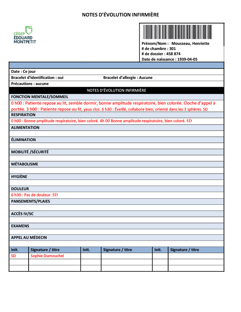 Note au dossier jour 2